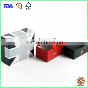 Custom Made Logo Printed Cufflink Cardboard Jewelry Box ,Top Quality Two Piece Cufflink Jewelry Box thumbnail-1