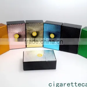 Green Embossed Wave Shape Plastic Cigarette Case for 20s Kind Size 85mm Cigarette Pack Holder thumbnail-6