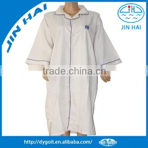 OEM Wholesale White Cotton Waffle Bathrobe thumbnail-1
