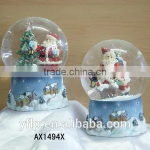 Resin Christmas Craft, Santa Claus Resin Christmas Craft, Snow Globe Resin Christmas Craft thumbnail-1