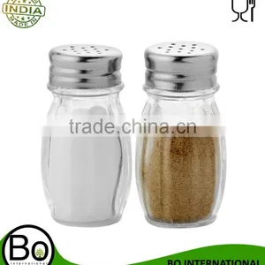 Stainless Steel Durable Salt & Pepper Shaker 3x3x7cm thumbnail-1