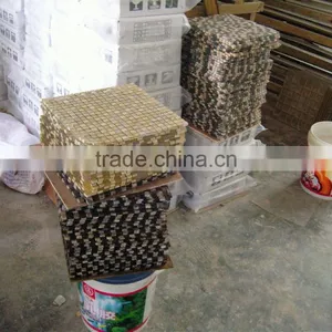 Polished Diamond Shape White Marble Mosaic thumbnail-6