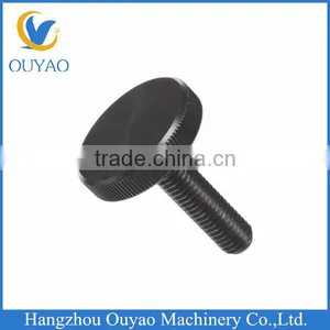 Steel Thumb Screw With Black Oxide Finish, Flat Knurling Head thumbnail-1