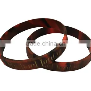 Wholesale Custom Logo Print Muscle Pharm Silicone Bracelet thumbnail-1