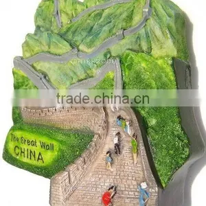 The Great Wall China. (7 Wonders of the World ), High Quality Resin 3d Magnet thumbnail-2
