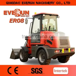 Everun New Style ER08 Mini Wheel Loader With Hydraulic Transmission thumbnail-3