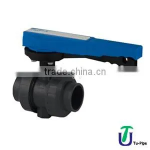 U-PVC True Uinon Ball Valve For Acid Position Regulated One Side Female Threaded thumbnail-1