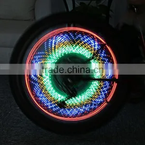 Bike Lights 32 LED Cycling Bicycle Bike Wheel Signal Tire Spoke Light For Ciclismo 32 Changes New Luces Led Bicicleta thumbnail-1