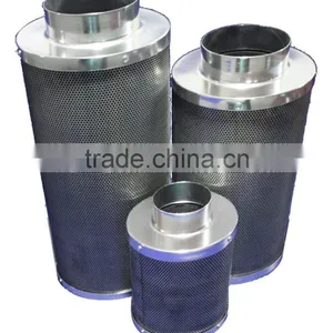 Hydroponic Greenhouse HVAC Ventilation 4" x 8" / 4"x 12" Activated Virgin Carbon Bed Filter for Connecting Air Duct / Inline Fan thumbnail-2