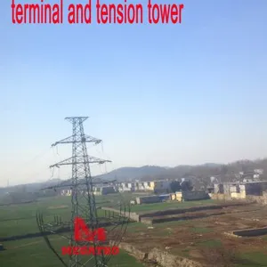 MEGATRO 110kV 1E5 SDJ Double Circuit Terminal and Tension Tower thumbnail-1
