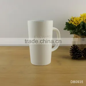 475ML White Thick Tall Porcelain Coffee Milk Mugs thumbnail-1