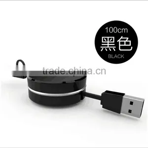 Hot Sale Hidden USB Data Cable Dual Universal Flexible USB Charging Cable For Iphone 5s/6/6s And Android Mobile Phones thumbnail-2