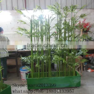 Home Garden Decoration Artificial Outdoor Green Lucky Bamboo Fake Evergreen Bamboo thumbnail-1
