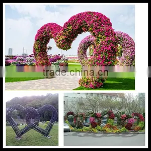 Dubai Garden Heart Pot Flower Tower Pot Garden Supplier thumbnail-3