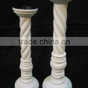 Antique Wooden Candle Holder,Designer Wooden Candle Stand thumbnail-1