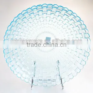 Cheap Crystal Glass Beaded Woven Charger Plates thumbnail-2
