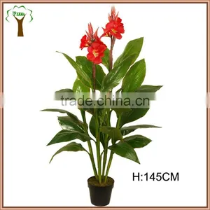 Fake Banana Plant With Red Flowers thumbnail-1