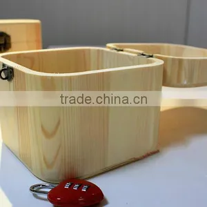 Eco-friendly Wood Locked Storage Box thumbnail-5