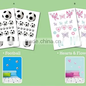 Butterfly Heart Football Wall Stickers for Kids thumbnail-1