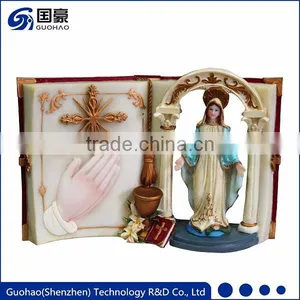 Catholic Religious Souvenirs Antique Praying Resin Virgin Mary Statues thumbnail-1