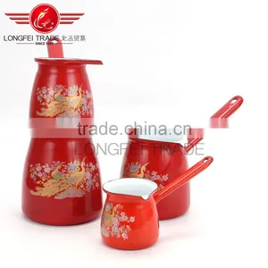9-12CM Hot Sellia Large Number of Wholesale Enamel Coffee Pot thumbnail-3