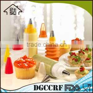 LGFB/FDA 5pcs Cake Squeeze Decorating Tools,Plastic Decorating Cake Tools,Cake Decorate Set thumbnail-1