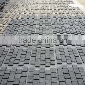 Black Granite Mesh Paving Cheap Black Paver Granite Paving Stone thumbnail-6