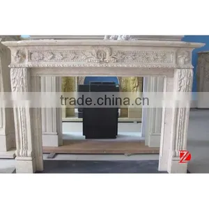 Natural Stone Custom Fireplace Mantel thumbnail-1