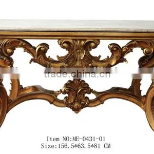 Living Room Furniture Set Antique Console Table With Framed Mirror thumbnail-5