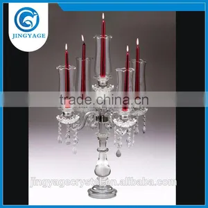 5 Arms Crystal Candelabra Wedding Table Centerpieces thumbnail-1