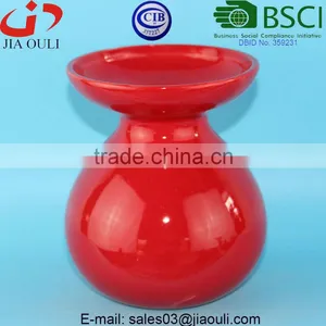 BSCI Certificate Factory Red Ceramic Vase, Vases for Wedding Centerpieces thumbnail-4