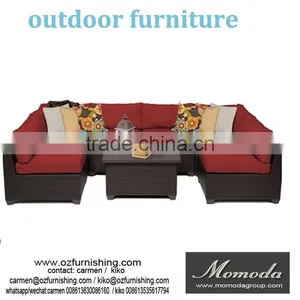 MMD013 RATTAN FURNITURE OUTDOOR SOFA LOUNGE SET ALUMINIUM FRAME PE WICKER 4seater COUCH thumbnail-1
