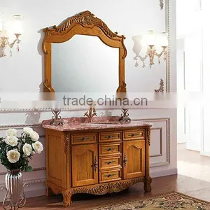 American Country Style Bath Cabinet,Hand Carved Vanities For Bathroom,Quality Solid Wood Vanity Bathroom(BF08-4076) thumbnail-1