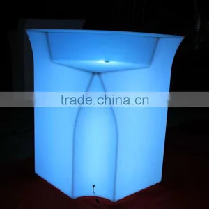 2014 Hot Sale LED Corner Bar Table, LED Bar Counter, Led Glowing Table thumbnail-1