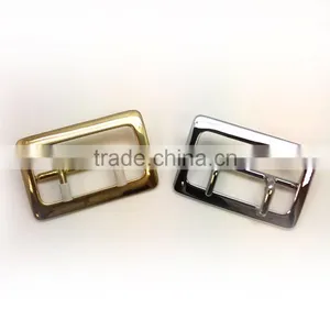 Rectangle Design Solid Brass Center Bar Buckle With Double Prong, Belt Buckle thumbnail-5