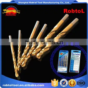 6pcs Nano Titanium Coating Straight Shank Hss Twist Drill Bits Cobalt Fully Ground Bright Finish Drilling Metal Forged Alloy thumbnail-6