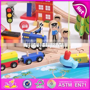 2017 Top Fashion Funny Children Activity Toys Wooden Train Tracks Toys W04C066 thumbnail-5