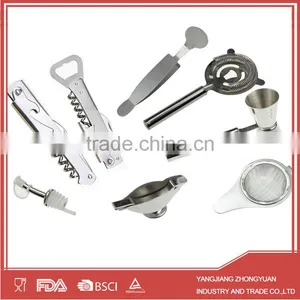 ZY-F1023 Stainless Steel Double Jigger With Handle Double Cups Measuring Tool thumbnail-2