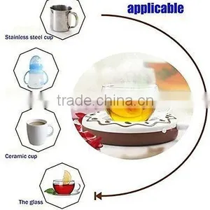 2016 New Wholesale Cookie USB Cup Warmer With 4 Port Hub Coffee Milk Tea Cup Warmer Heating Plate Cup Multi Color thumbnail-2