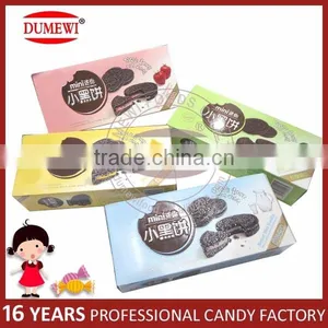 160g Mini Black Center Filled Sandwich Biscuits thumbnail-1