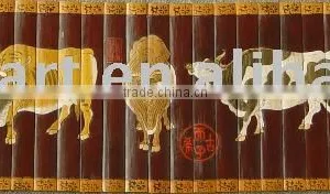 Bamboo Decoration ( the Picture of Oxes) thumbnail-1