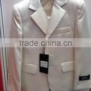 Baby Boys 3 Piece Suit Men White Coat Blazer Jacket thumbnail-1