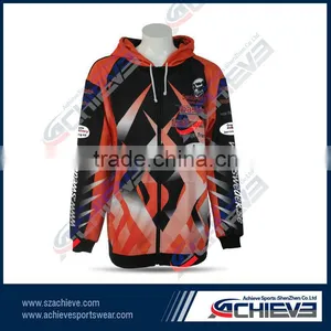 100% Polyester Men Zippers Lined Hoodie/ Personalized Hoodie Without Zipper thumbnail-1