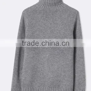 Boy's Fashion Soft Turtleneck Refined Cables Wool Sweater (BKNB03) thumbnail-2