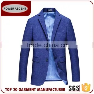 Oem Design Blue Custom Blazer Men Casual Latest Suits Jacket In Fashion thumbnail-5