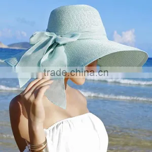 Zm40597b Fashion Women Foldable Straw Hat Packable Travel Sun Hat thumbnail-3