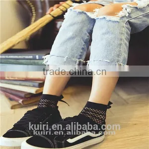 WS-35 2017 New Hot Fashion Popular Women Ladies Sexy Soft Lace Floral Short Ankle Party Travel Network Breathable Fishnet Socks thumbnail-1