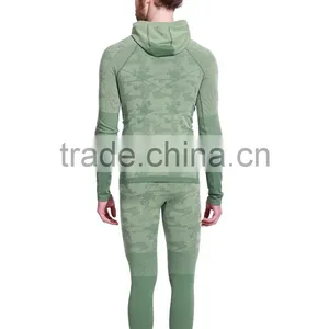 Mens Seamless Running Clothing Half Zipper Hoodie,sport Running Workout Leggigs thumbnail-2