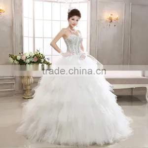 2016 Sweetheart Ivory Wedding Dress Bride Gowns thumbnail-2