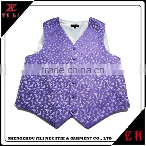 Assured Quality Cheap Portable Men Jacquard Vest Polyester thumbnail-3